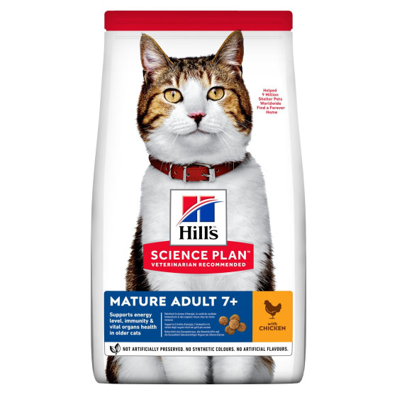 Hill's feline Senior poulet 10kg (Delai 2 a 5 jours)