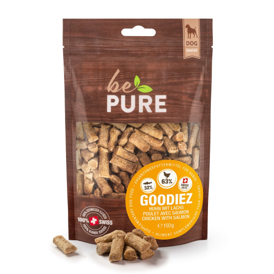 BePure Dog Goodiez Poulet et Saumon 150gr