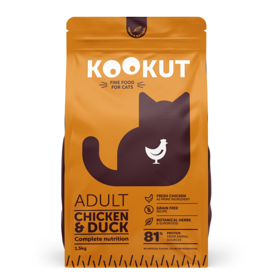 Kookut Cat Chicken & Duck 1.5kg