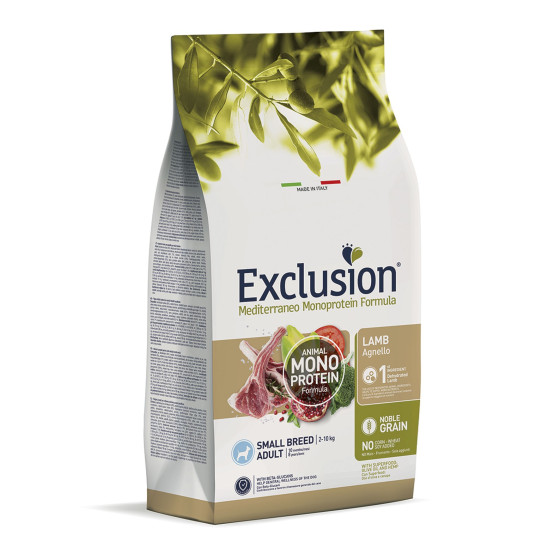 Exclusion MEDITERRANEO Monoprotein Adult Small Agneau 2kg