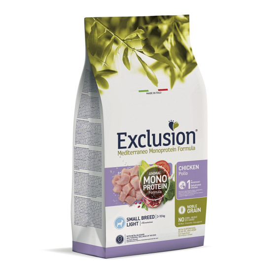 Exclusion MEDITERRANEO Monoprotein Adult Small Light Poulet 2kg