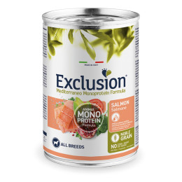 Exclusion MEDITERRANEO Monoprotein Adult All Breeds Saumon 24x400gr