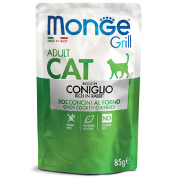 Monge Grill Cat Adult Rabbit 28x85g
