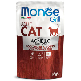 Monge Grill Cat Adult Lamb 28x85g