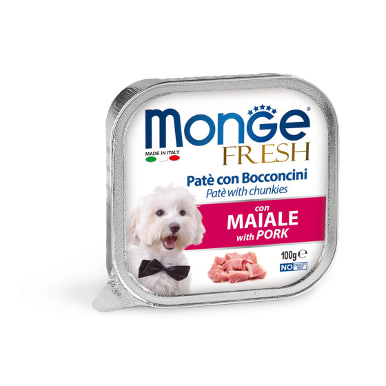Monge Dog FRESH Pâté Pork 32x100g