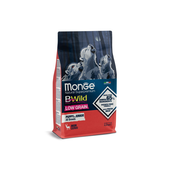 Monge Dog BWild LG Puppy&Junior Deer 2.5 kg