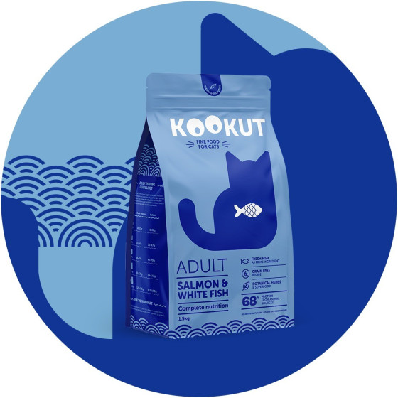 Kookut Cat Salmon & Fish Blc 1.5kg