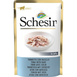 Schesir Cat Sachet 85gr Thon avec Colin