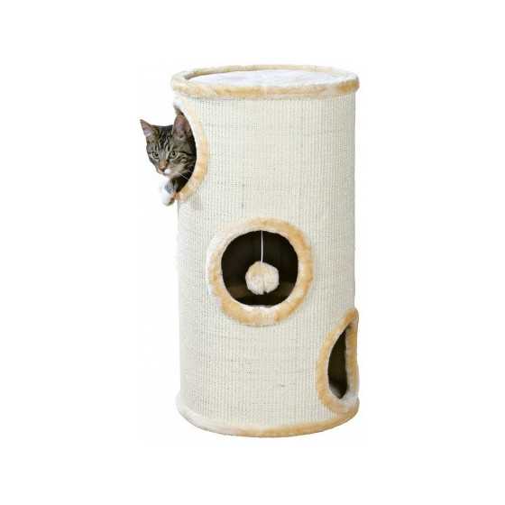 Cat Tower Samuel avec sisal, beige 70cm
