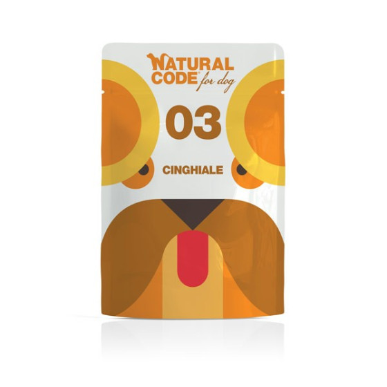 Natural Code DOG sachet N°3 Sanglier 100gr