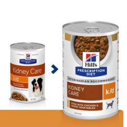 Prescription Diet™ k/d™ Canine Stewed Chicken Legume in box 12x354gr