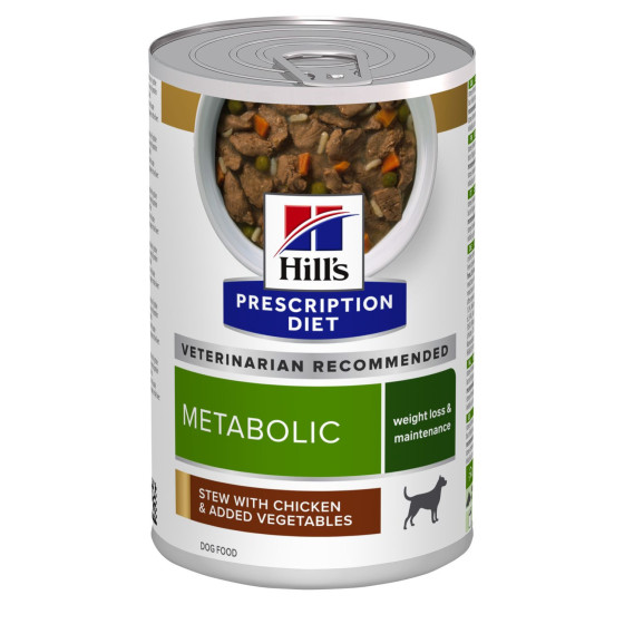 Prescription Diet™ Metabolic Canine Stewed Chicken in a box 12x354gr
