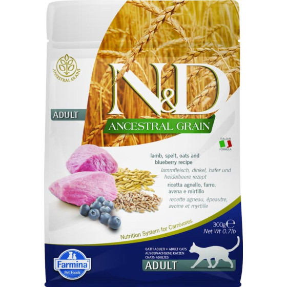 Farmina Cat Ancestral Agneau,Epeautre & Myrtille 300gr