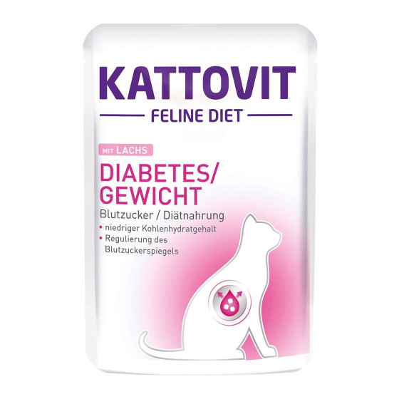 Kattovit Diabetes Salmon 24x85gr