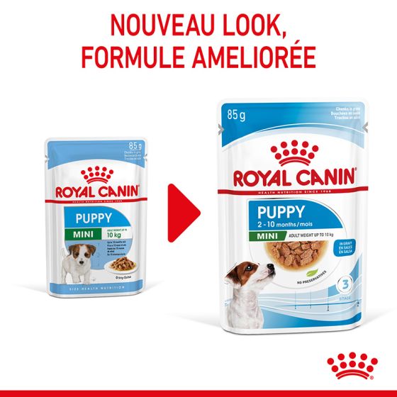 Royal Canin Wet Dog Food Mini Puppy Pouches 12x85g