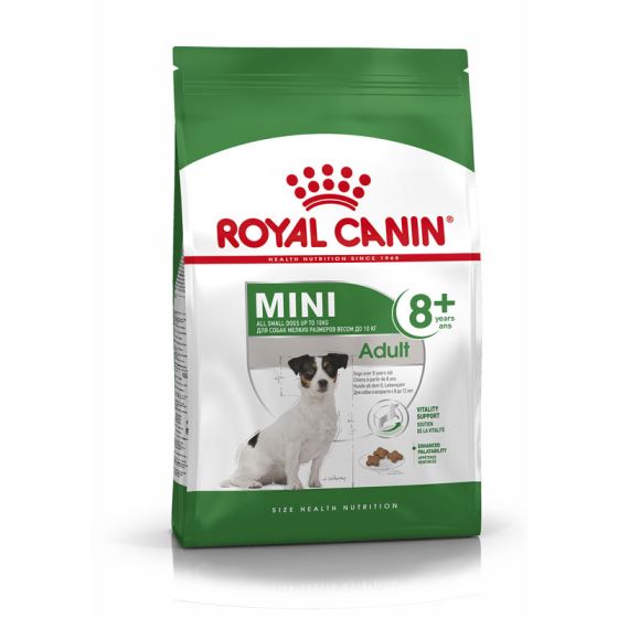 Royal Canin dog SIZE N mini Adult +8 2kg