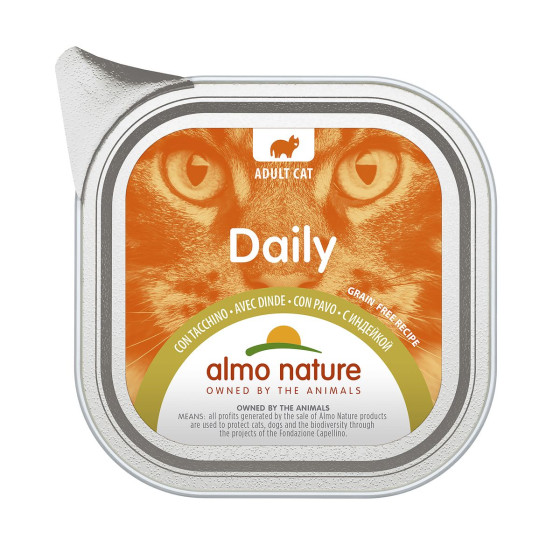 Almo Nature Cat Daily Barquette Dinde 32x100g