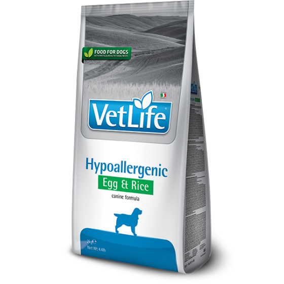 Farmina Dog VetLife Hypoallergenic Oeuf Riz 12kg