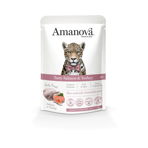 AMANOVA Cat Salmon Turkey Bag 85gr