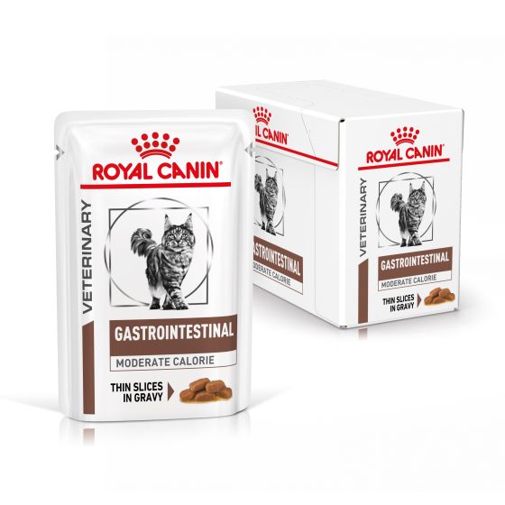 RC Vet Cat Gastrointestinal Moderate Caloriein Gravy 4x12x85gr