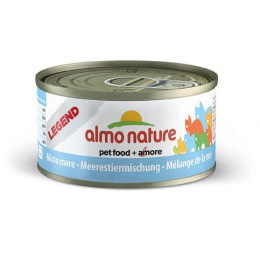Cat food Almo in a box of 70 g, with a mixture of the sea
